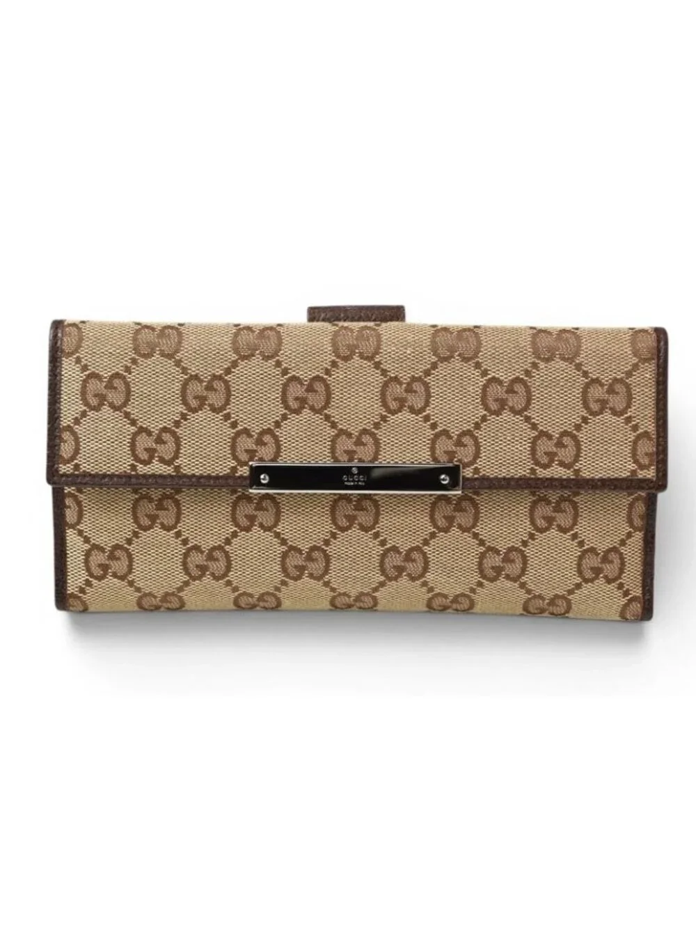 Gucci Wallet GG Canvas Brown Beige